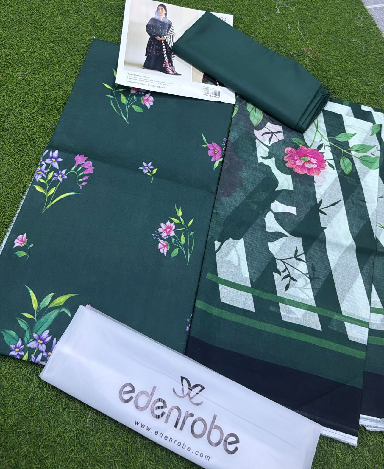 EDENROBE |3| PCS LAWN UNSTITCHED