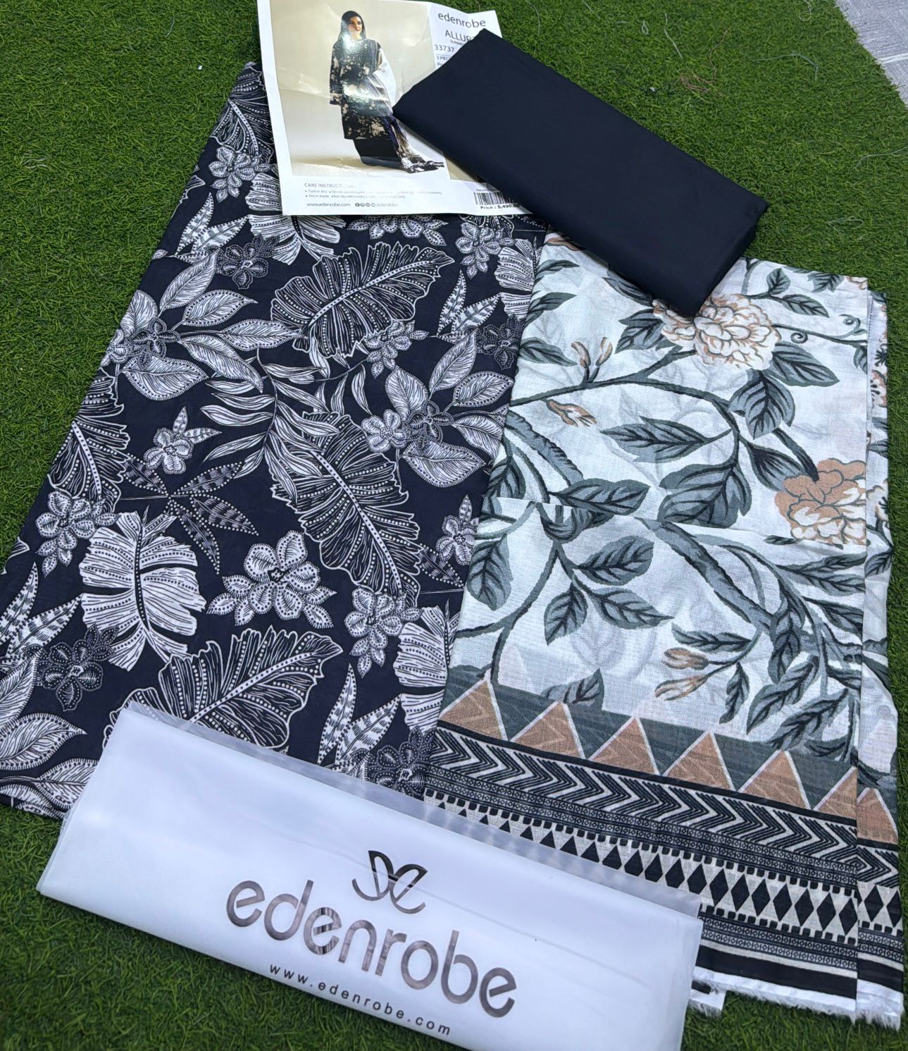 EDENROBE |3| PCS LAWN UNSTITCHED