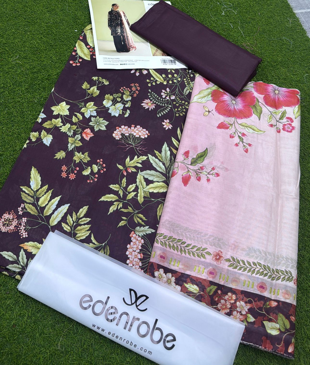 EDENROBE |3| PCS LAWN UNSTITCHED